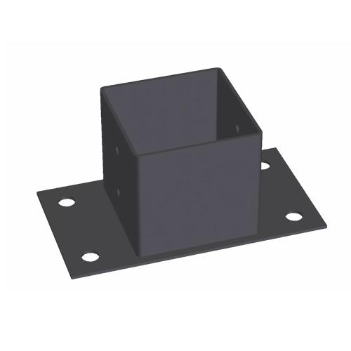 Stolpsko 71x71x150mm Svart Jabo 35148