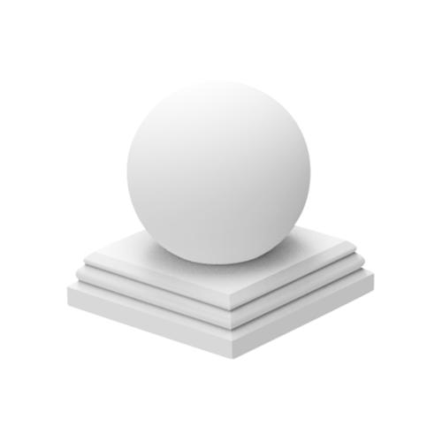 Jabo Stolpehat Med Knop 175x175x40mm 26065