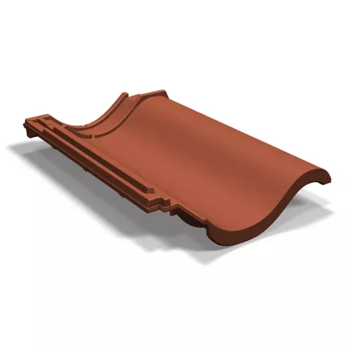 Halvpanna Tvilling Rak Framkant Naturröd Benders