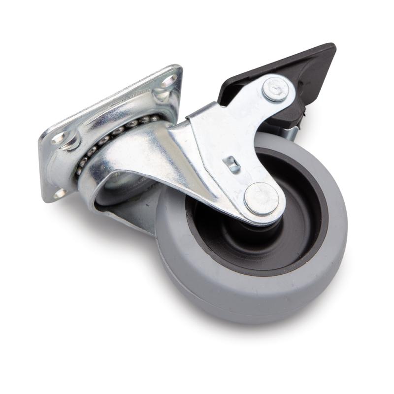 Link Hjul, 50mm, Plade 42x42mm, Bremse, Bårebo 273433