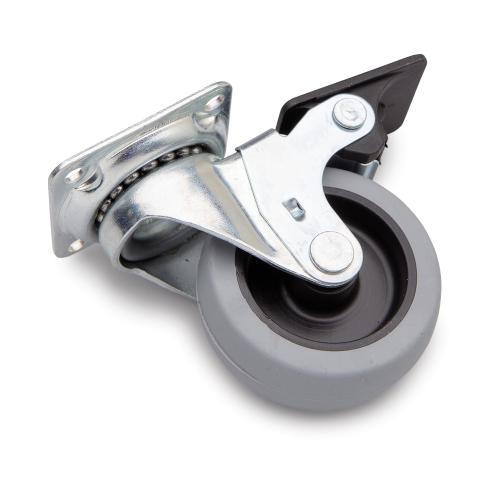 Link Hjul, 50mm, Plade 42x42mm, Bremse, Bårebo 273433