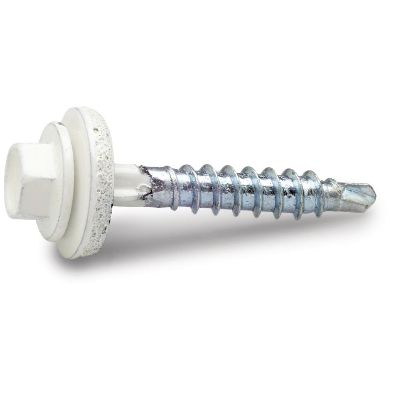 Farmar Skrue Vinge, Hvid, 4,8x35mm, 100stk, Fast 285590