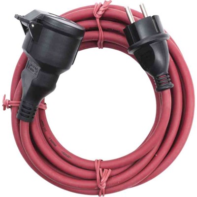 SKARVSLADD GUMMI IP44 RÖD 25M