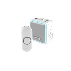 Dørsignalsæt Trådløs DC515N 150m 4,5V IP55 Hvid Honeywell