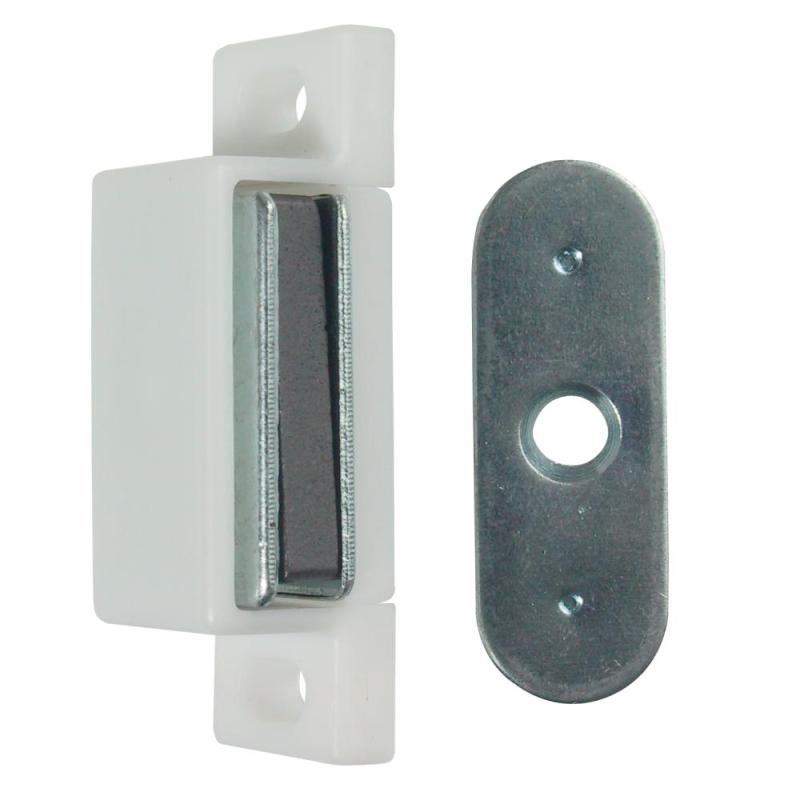 Magnetisk Lås T271 Belastning 2kg Hvid 2stkx10pakke Bårebo 820481