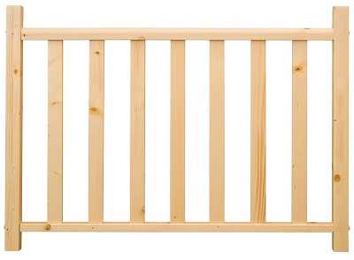 Skyddsräcke, Square Wood, 1,54m, Byggera