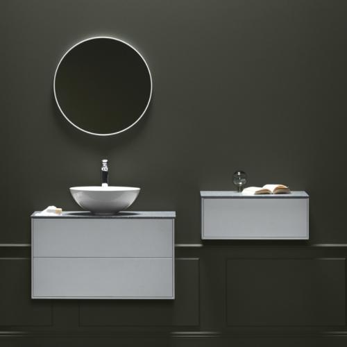 Edge Spegel Rund, Vit - Hafa