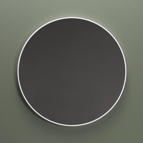 Edge Spegel Rund, Vit - Hafa