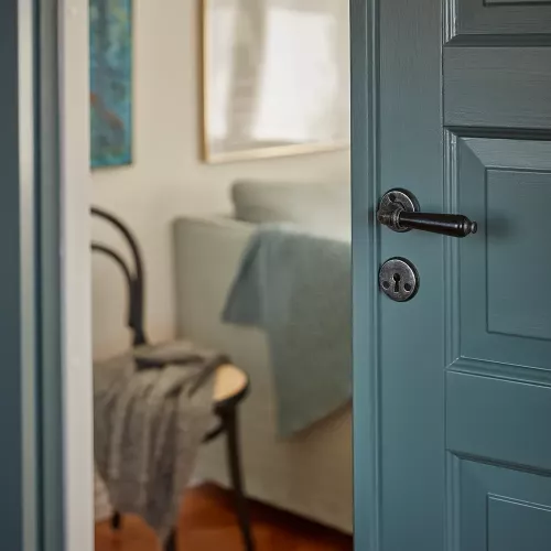 Indvendigt Dørgreb Madrid Pewter/Sort, Habo 17721