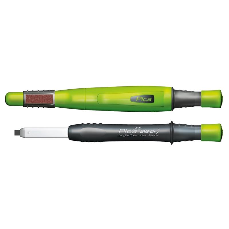 Tømrerblyant Big-Dry, Grafit, 10stk, Pica