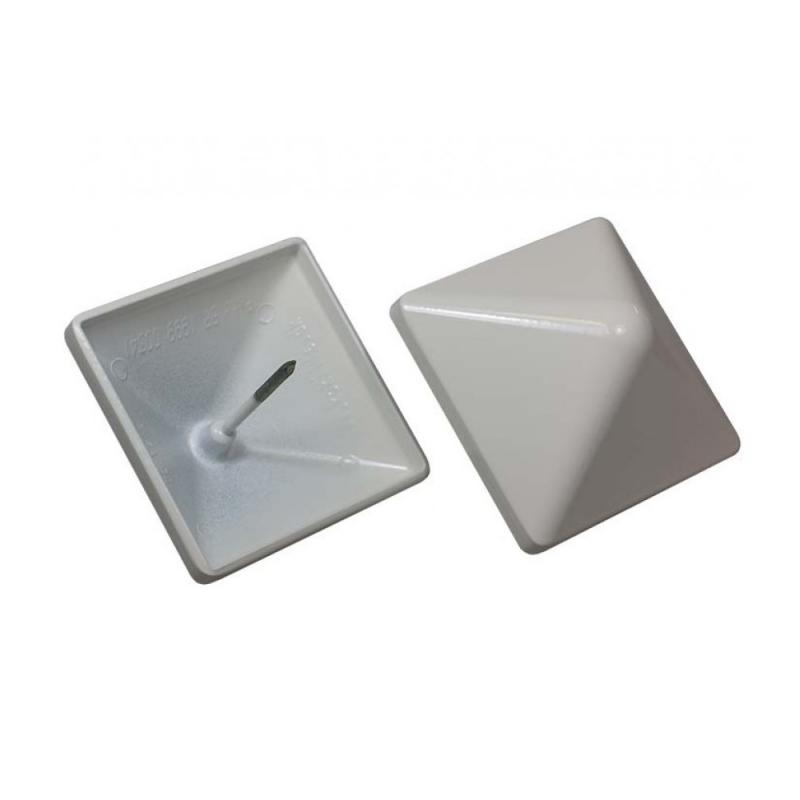 Stolpehætte Pyra 130 Hvid 130x130mm Kokille