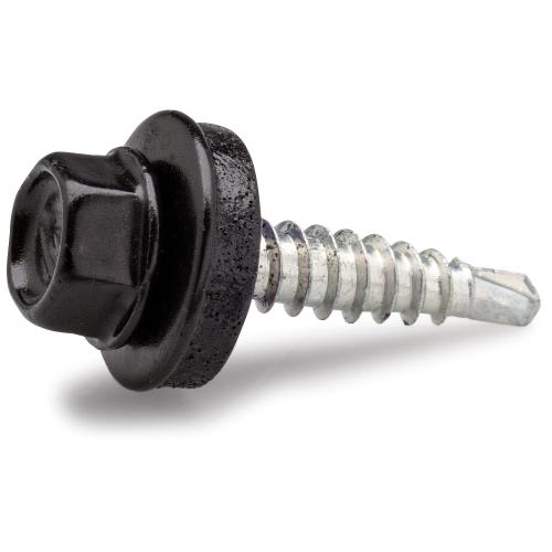 Farmarskruv Överlapp Svart 4,8x23mm 25st Fast 284953