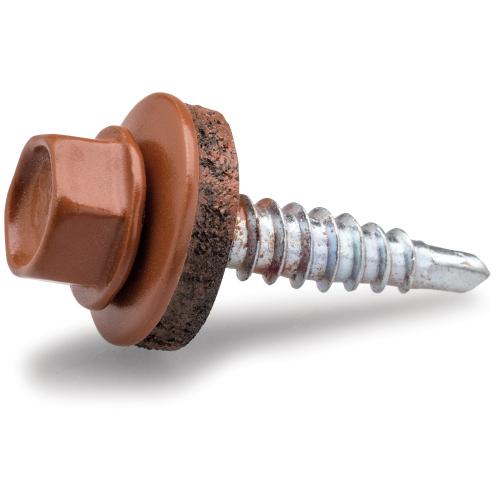 Farmar Skrue Overlap, Mursten Rød, 4,8x23mm, 25stk, Fast 284959