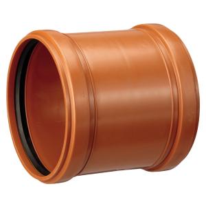 Dobbeltmuffe Jord 160mm Polypropylen Terana