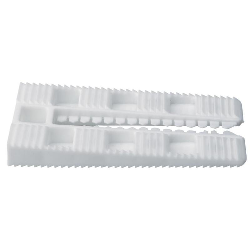 Plastkile 70x35x10mm Hvid 16stk Harpun