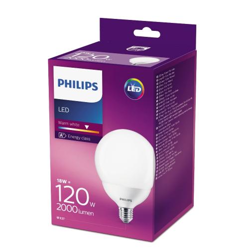 LEDLAMPA GLOB E27 18W PHILIPS 4ST