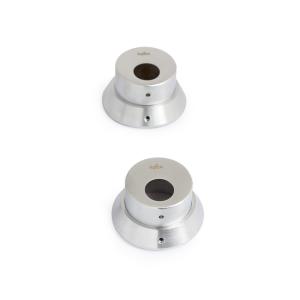 Accessories For Round Cylinder, Brushed Chrome, 2pcs, Habo 17282