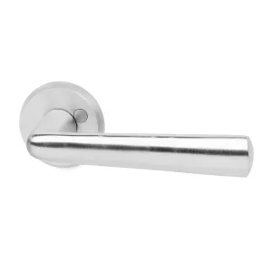 Exterior Door Handle Seattle Brushed Chrome, Habo 17706