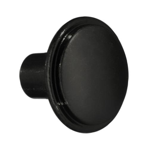 Knop 30mm Mat Sort 10stk Beslagboden BB084
