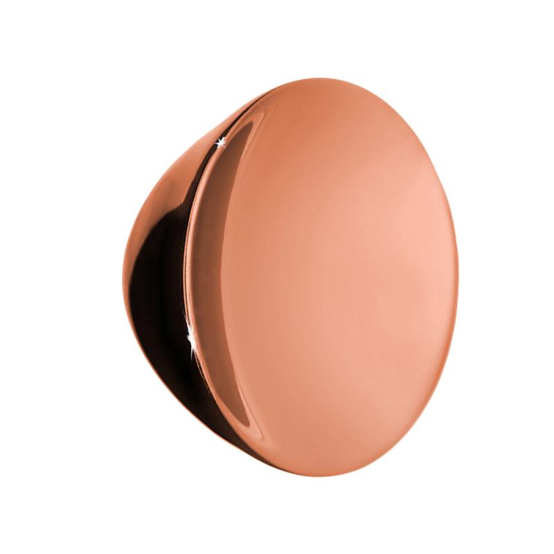 Knop 34mm Poleret Kobberfinish 10stk Beslagboden BC464