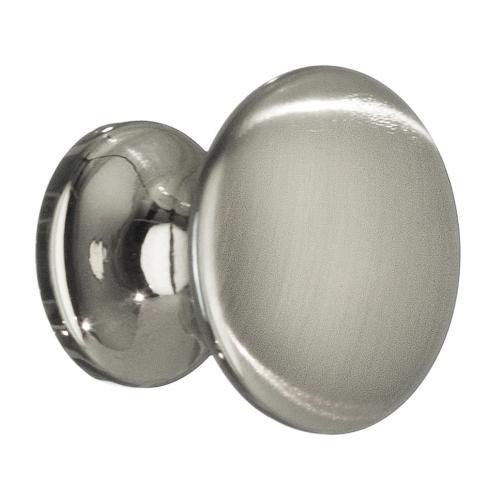 Knop 24mm Børstet Nikkel 10stk Beslagboden BN431