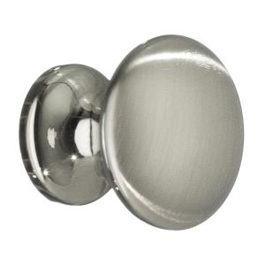 Knop 24mm Børstet Nikkel 10stk Beslagboden BN431