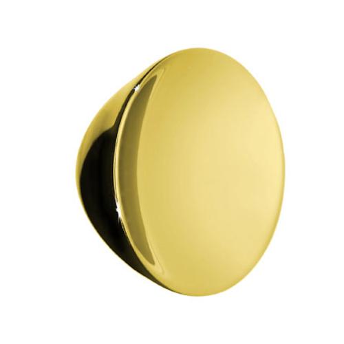 Knop 34mm Poleret Messingfinish 10stk Beslagboden BV464