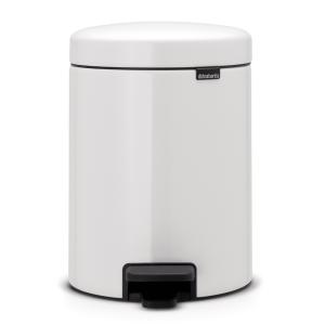 Pedal Bin, New Icon, 5L, White, Brabantia