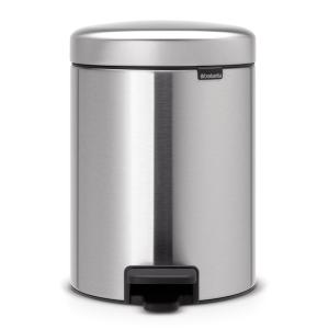 Pedalspand, New Icon, 5L, Matt Steel, Brabantia