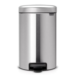 Pedalspand, New Icon, 12L, Matt Steel, Brabantia