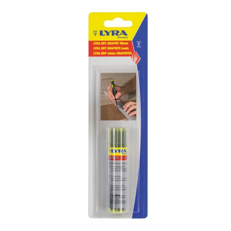 Reservestifter Dry Graphite 12stkx10pakke Lyra