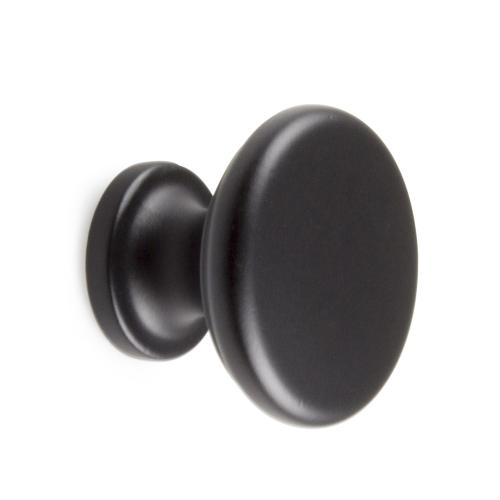 Knop Adrian 38x20x22mm, Sort, Habo 17936