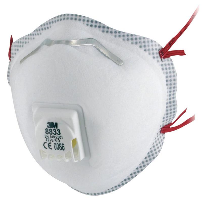 Andningsskydd 3M 8833F P3 10Pack