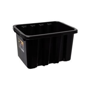 Storage Box Strong 27L, Black, 8pcs, Nordiska Plast​