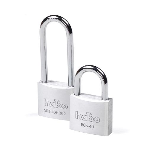 Hængelås 503-40/503-40HB62, Aluminium, 2st, Habo 17326