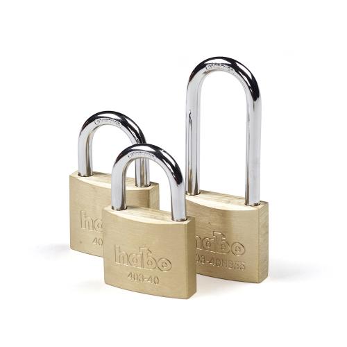 Hængelås 403-40-3 Messing, 3stk, Habo 17338