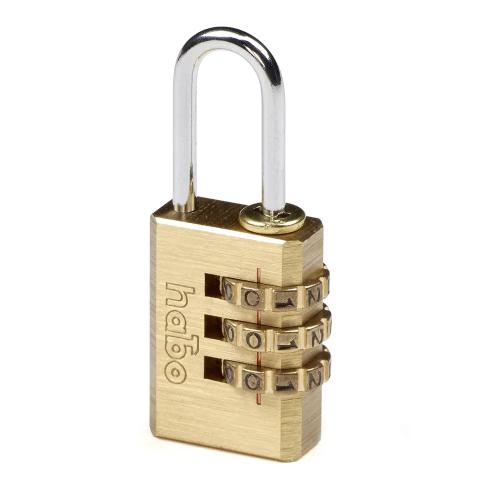 Hänglås 203-20, Mässing, Habo 17343