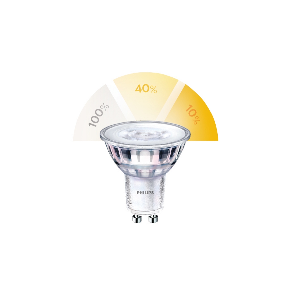 LED-lampa Spot Scene Switch 3-färger 4st, GU10 1,5W (50W) Philips