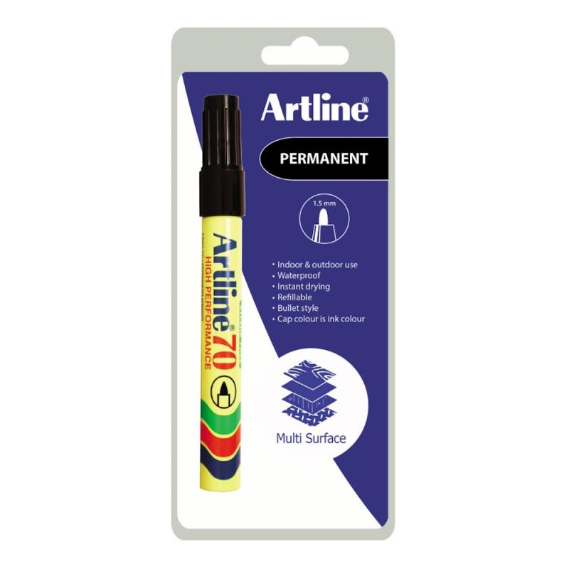 Märkpenna 70 Svart 12st Artline