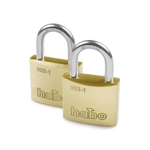 Hængelås Klasse 1, 903-1, 2stk, Habo 17321