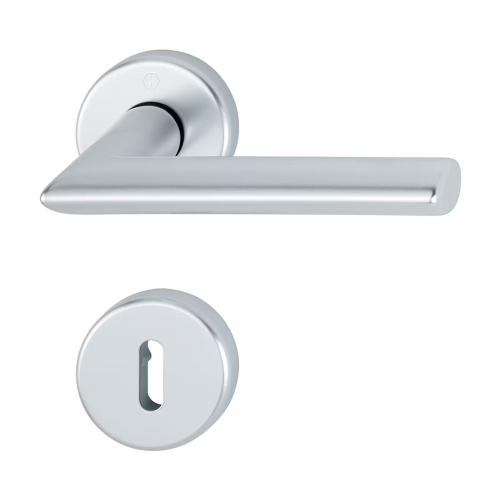 Indvendigt Dørhåndtag Swedoor Stockholm Med Nøgleskilt Sølv