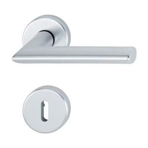 Indvendigt Dørhåndtag Swedoor Stockholm Med Nøgleskilt Sølv