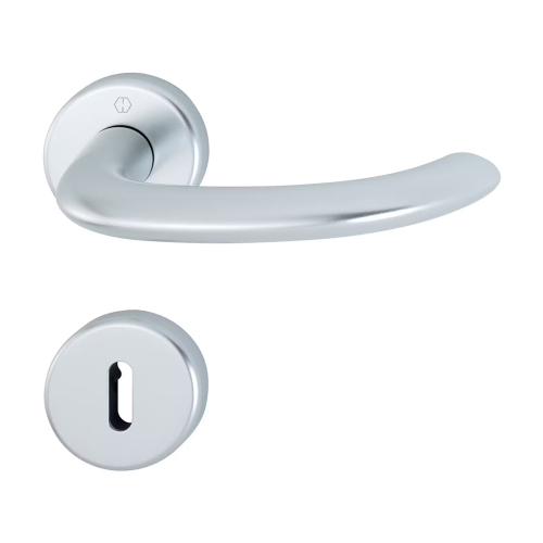 Indvendigt Dørhåndtag Swedoor Marseille Med Nøgleskilt Sølv