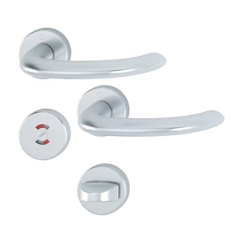 Indvendigt Dørgreb Swedoor Marseille Med WC-Knop Sølv