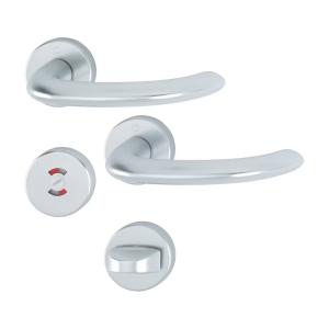 Indvendigt Dørgreb Swedoor Marseille Med WC-Knop Sølv