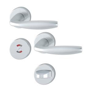 Indvendigt Dørgreb Swedoor New York Med Toiletknop Sølv