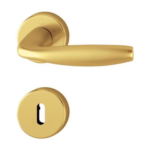 Indvendigt Dørhåndtag Swedoor New York Med Nøgleplade Guld