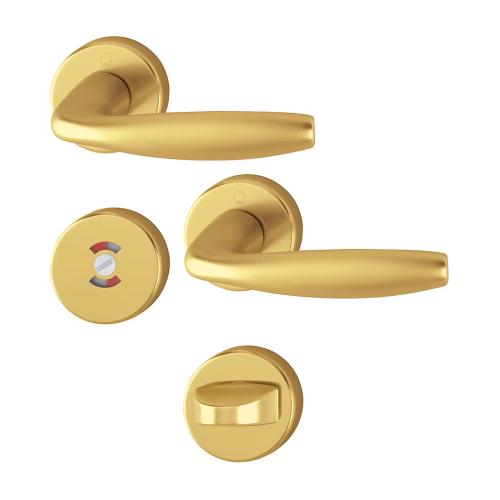 Indvendigt Dørgreb Swedoor New York Med Toiletknop Guld