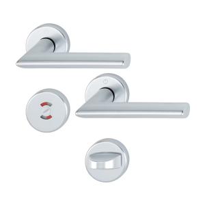 Indvendigt Dørgreb Swedoor Stockholm Med Toiletknop Sølv