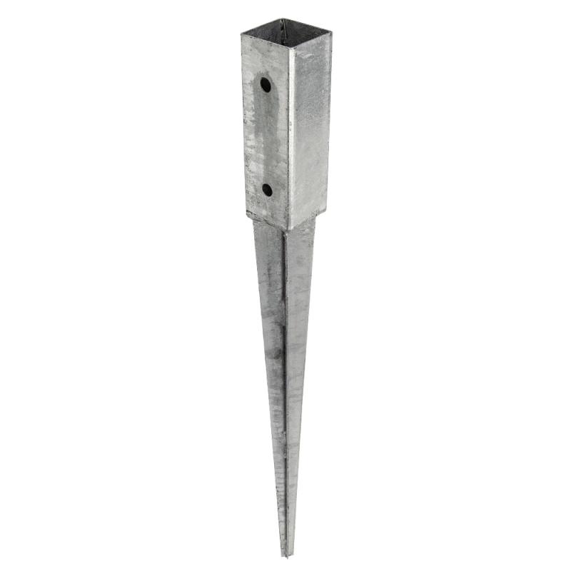 Jordingsstang PSG, CC, 46x46x600mm, Varmgalvaniseret, 10stk, Fast, 833001